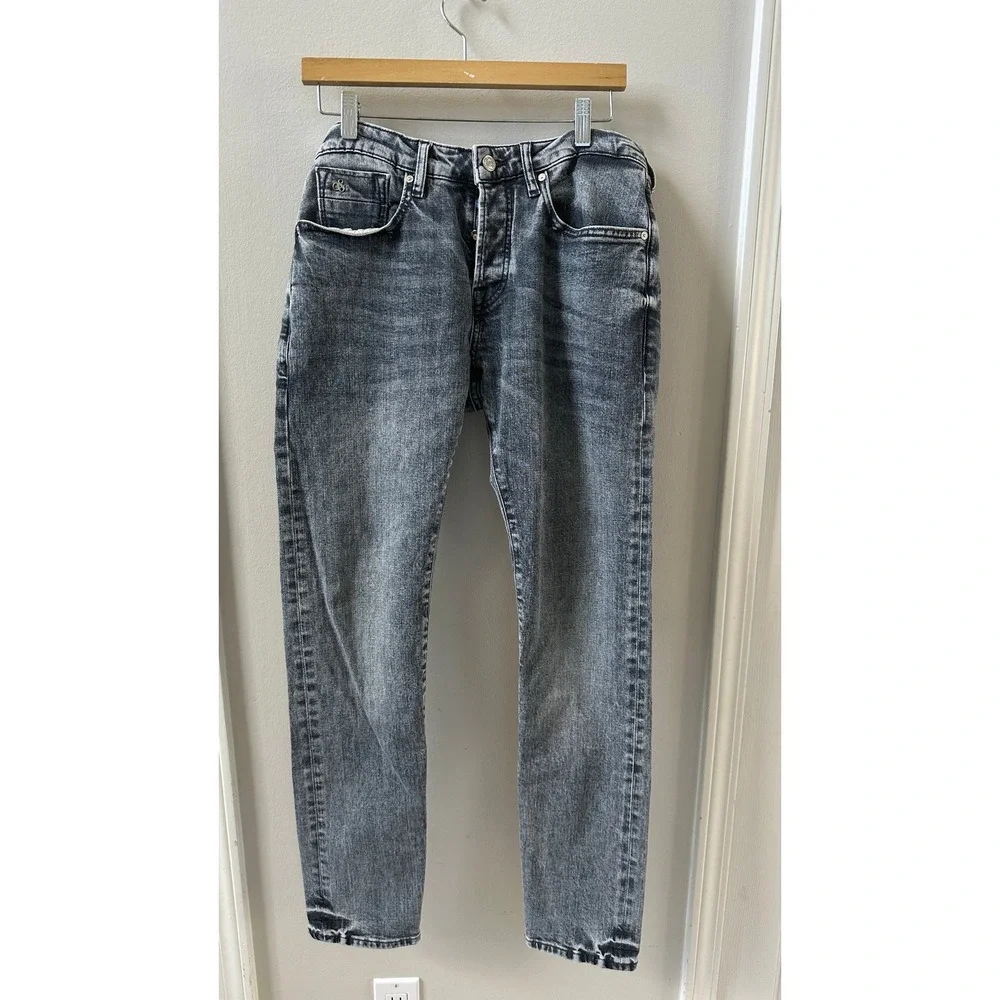 Scotch & Soda Amsterdams Blauw Slim Fit Grey Faded Denim Jeans Mens 32x32